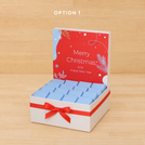 Merry christmas and happy new year designed premium chocolate medium hamper