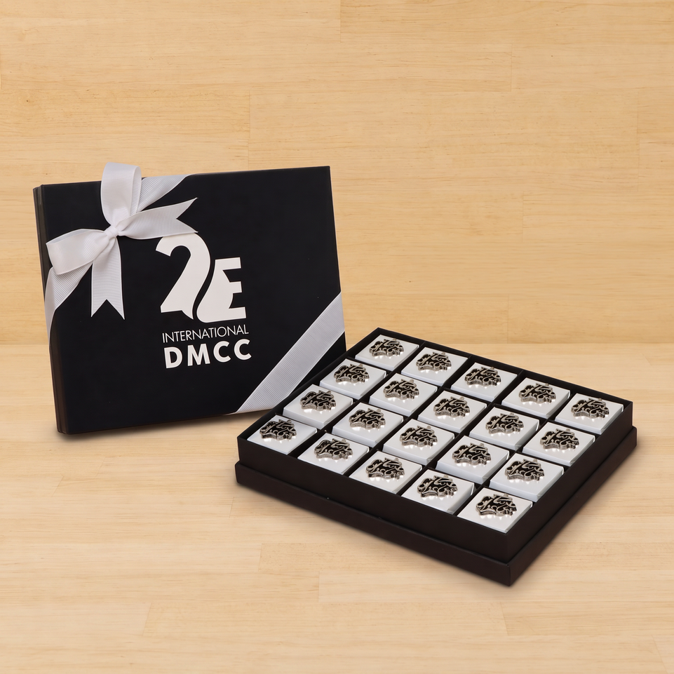Set of 3 Corporate customized decorated chocolate 20P hard box