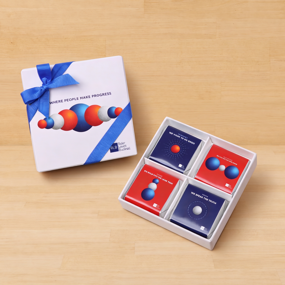 Set of 15 Corporate customized premium chocolate 4P printed hard box