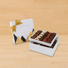 A little treat geometric designed 2-layer premium chocolate hard box