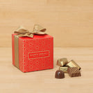 Set of 20 Happy Diwali festival of lights designed premium chocolate cube soft box