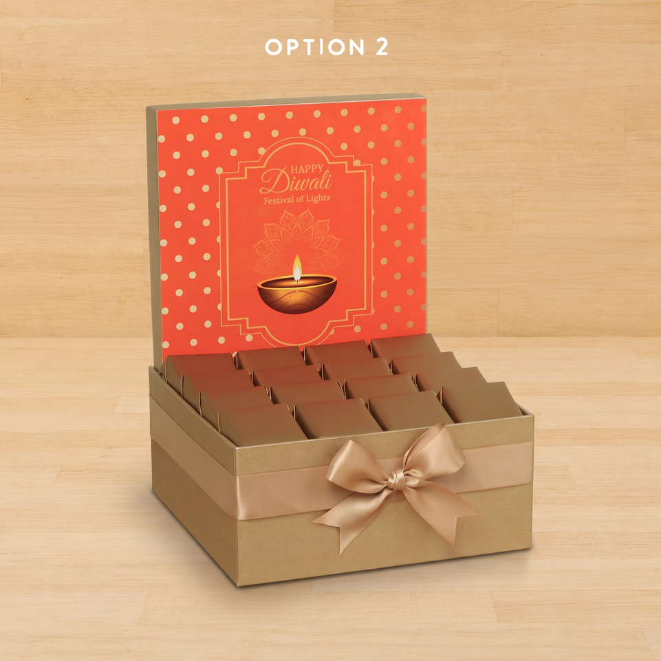 Happy Diwali festival of lights designed premium chocolate medium hamper