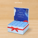 Merry christmas and happy new year designed premium chocolate medium hamper