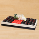 Corporate customized premium chocolate medium leather tray