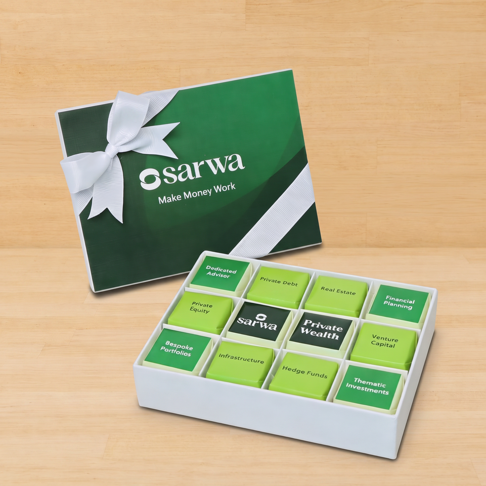 Set of 5 Corporate customized premium chocolate 12P hard box