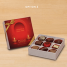 Happy diwali candle lights designed premium chocolate 9P hard box