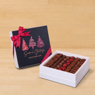 Season's greeting three trees designed premium chocolate hard box
