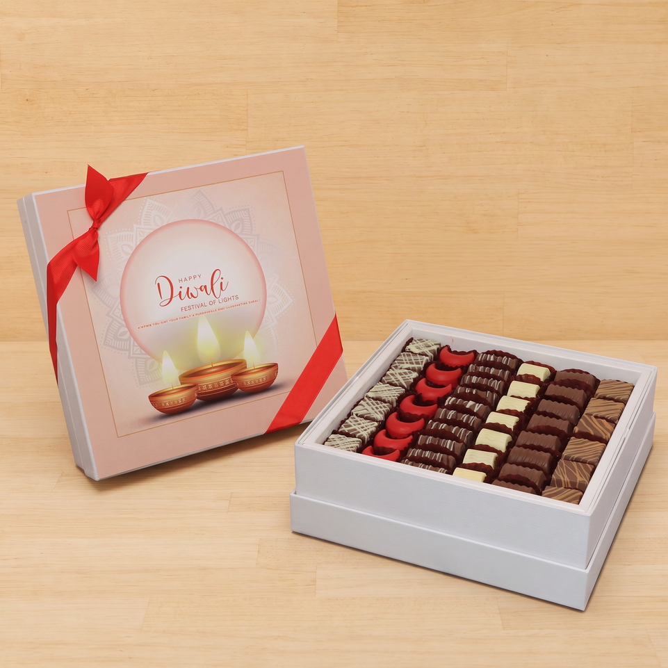 Festival of lights diwali designed premium chocolate hard box