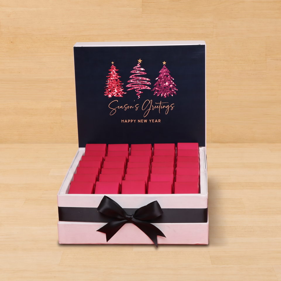 Season's greetings three tree premium chocolate large hamper