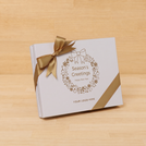 Season's greetings wreath designed premium chocolate 20 piece hard box