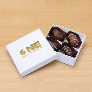 Corporate chocolate coated dates prin...