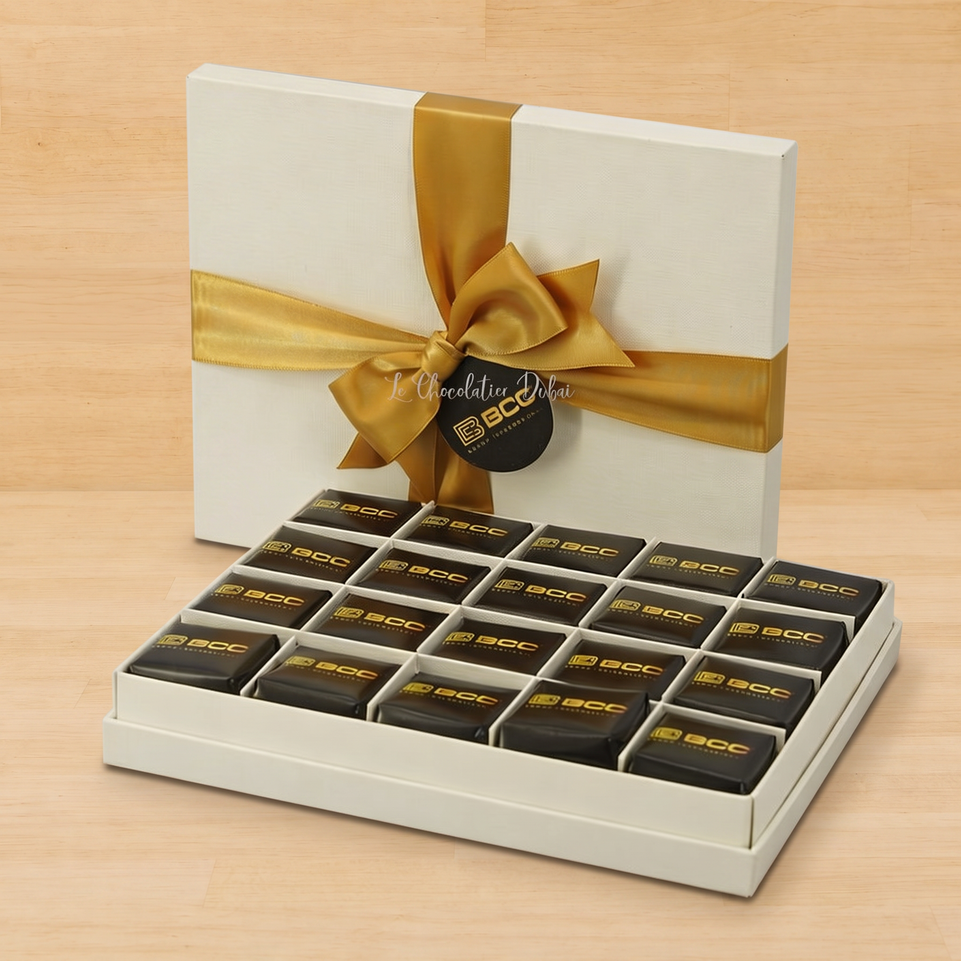 Set of 3 Corporate branded premium chocolate 20P hard box