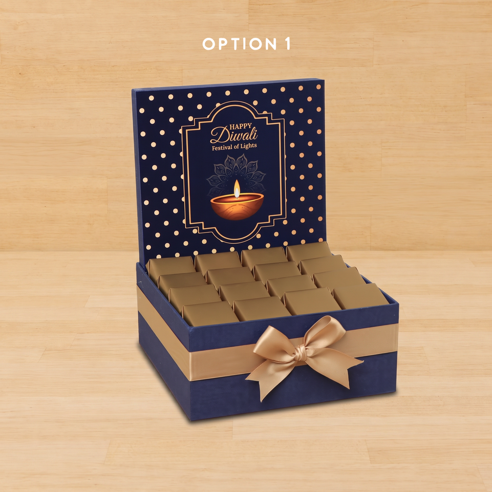 Happy Diwali festival of lights designed premium chocolate medium hamper