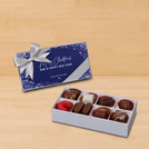 Set of 6 Merry Christmas & happy new year winter designed premium chocolate 8P hard box