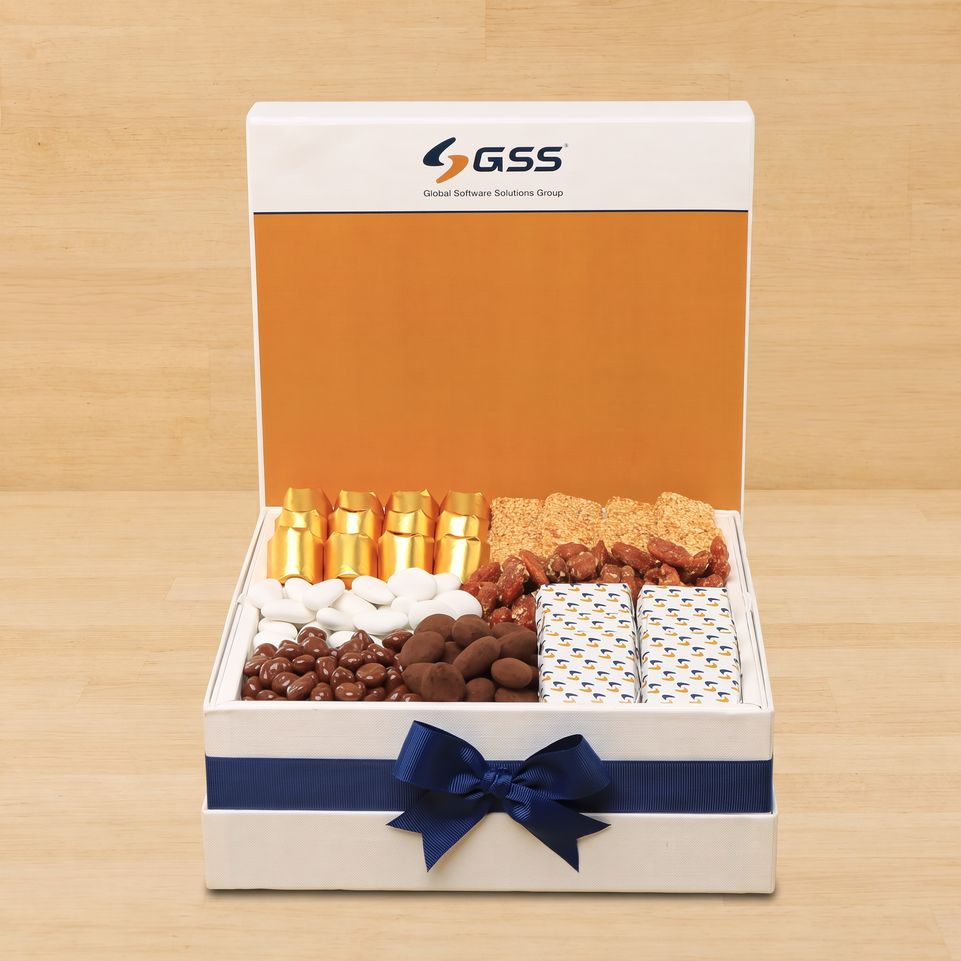 Corporate customized premium chocolate & nuts large hamper