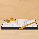 Corporate branded premium chocolate large leather tray