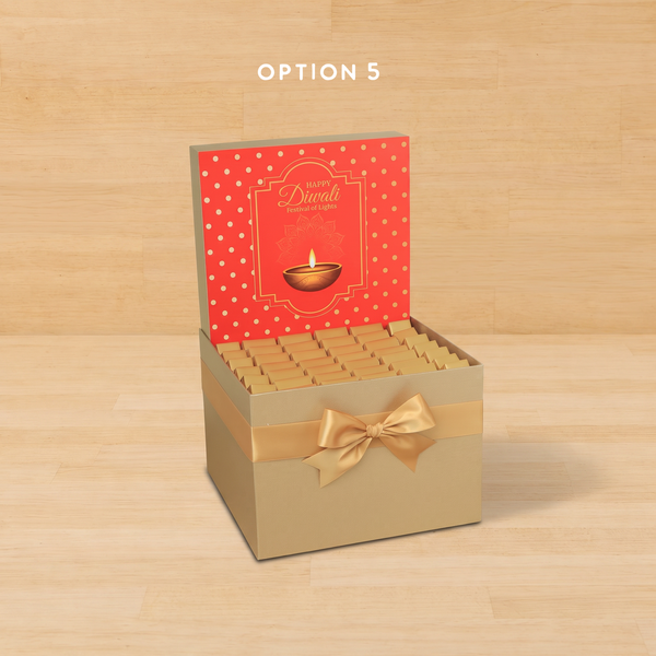 Happy Diwali festival of lights designed premium chocolate large hamper