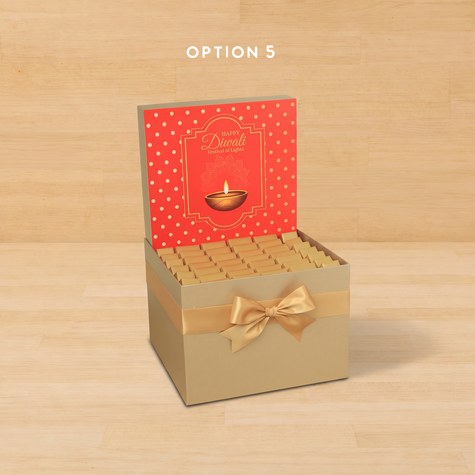Happy Diwali festival of lights designed premium chocolate large hamper