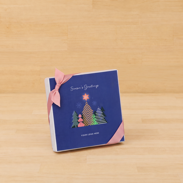 Set of 15 Customized Season's greetings designed premium chocolate 4P hard box