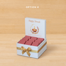 Happy diwali floral radiance designed premium chocolate small hamper