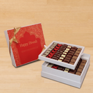 Happy diwali festive frame designed premium chocolate 2-layer hard box
