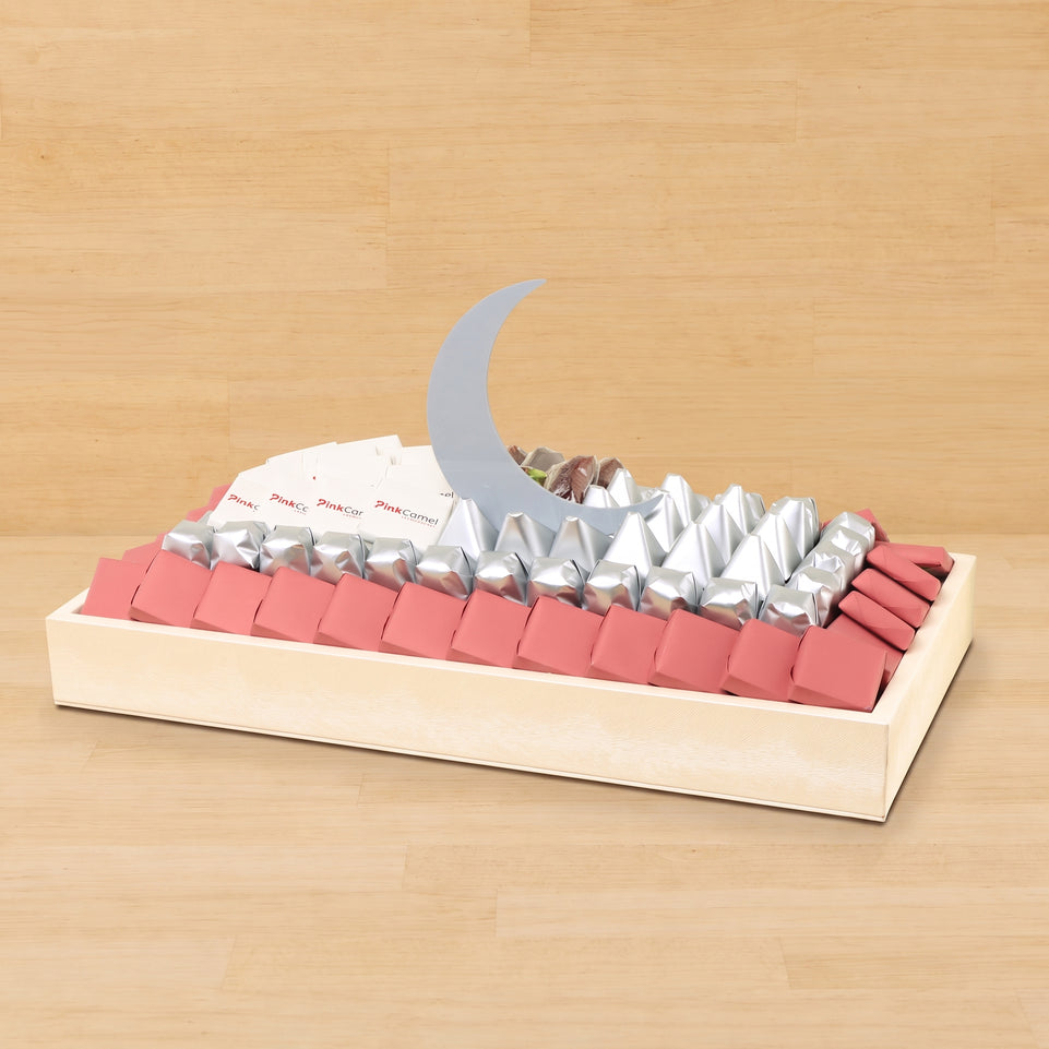 Corporate customized premium chocolate medium leather tray