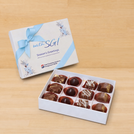 Set of 5 Corporate branded  premium chocolate top card hard box