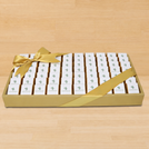 Corporate branded chocolate leather tray