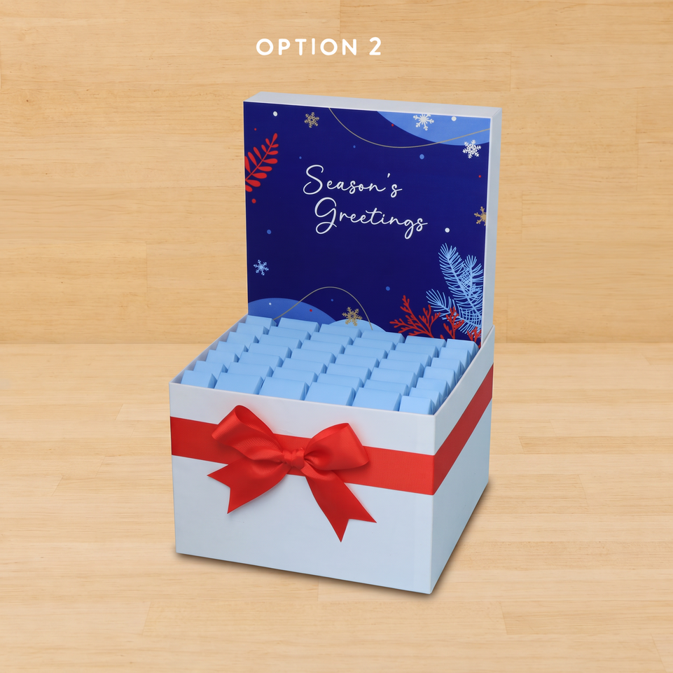 Season's greeting designed premium chocolate large hamper