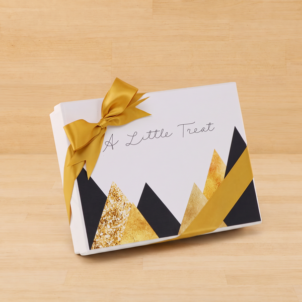 A little treat geometric designed 12 piece premium chocolate hard box