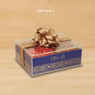 Happy Diwali designed premium chocolate & nuts acrylic small box
