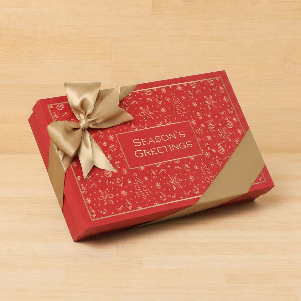 Season's greetings Christmas designed premium chocolate 15P hard box