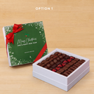 Merry Christmas snow flakes designed premium chocolate one layer hard box