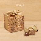 Set of 20 Merry Christmas and Happy New Year designed premium chocolate cube soft box