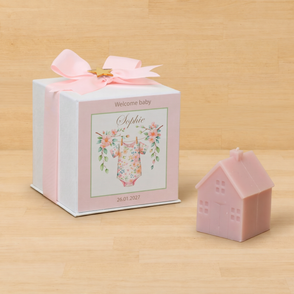Set of 20 boxes baby girl pink tree w...