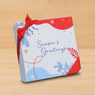 Season's greetings designed premium chocolate 2-layer hard box