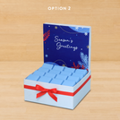 Season's greeting designed premium chocolate medium hamper