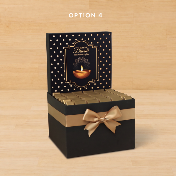 Happy Diwali festival of lights designed premium chocolate large hamper