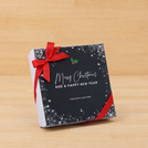 Merry christmas snow flakes designed premium chocolate 9 piece hard box