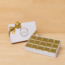 Season's greetings designed premium chocolate 15 piece hard box