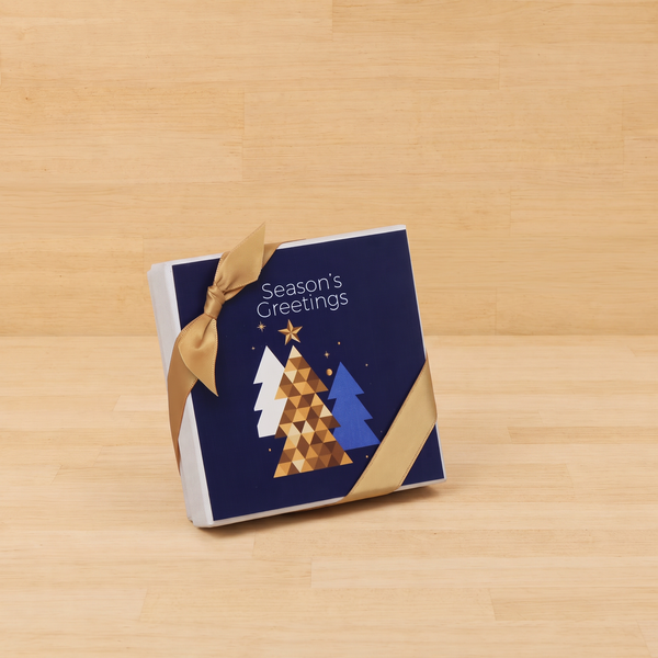 Set of 15 season's greeting designed premium chocolate 4P hard box