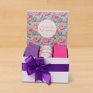 Happy diwali floral pattern designed premium chocolate small hamper