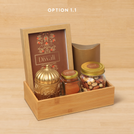 Happy Diwali designed premium chocolate wooden hamper