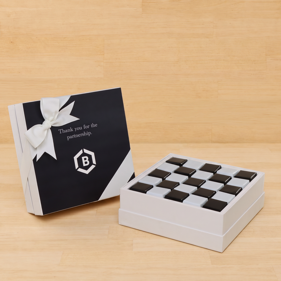Set of 2 Corporate customized chocolate hard box