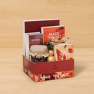 Corporate customized christmas designed premium chocolate & sweets medium printed hamper