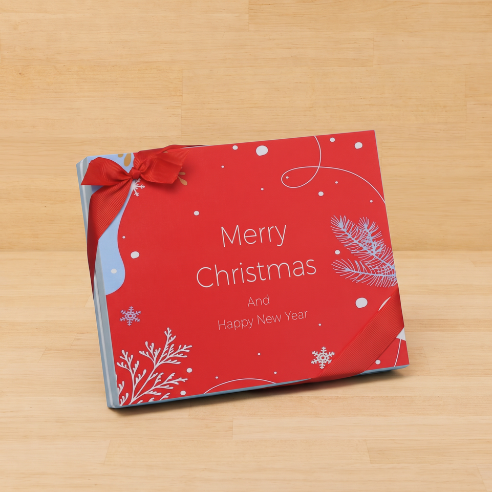 Merry christmas designed premium chocolate 20p hard box