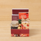 Corporate customized christmas designed premium chocolate & sweets medium printed hamper