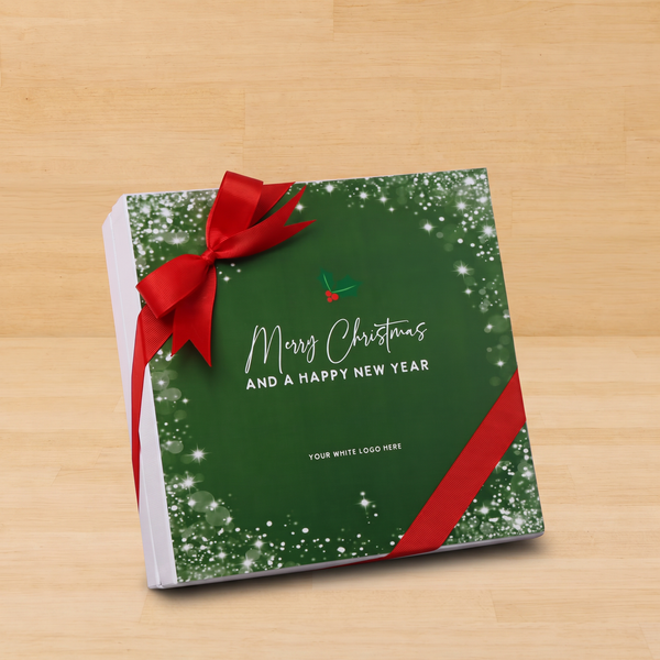 Merry Christmas snow flakes designed premium chocolate one layer hard box