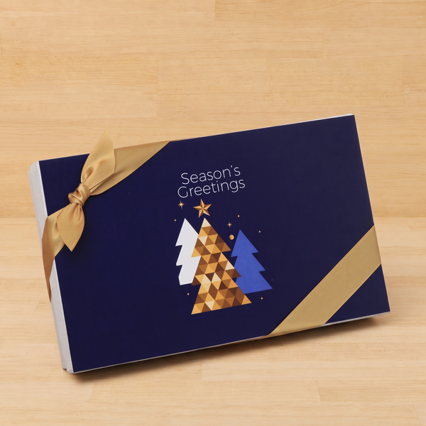 Season's greeting designed premium chocolate 15p hard box