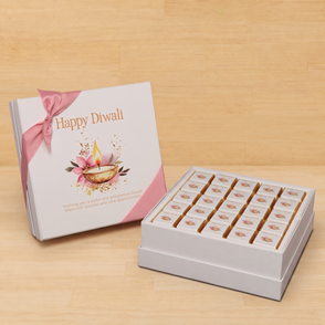 Happy diwali floral candle lights des...